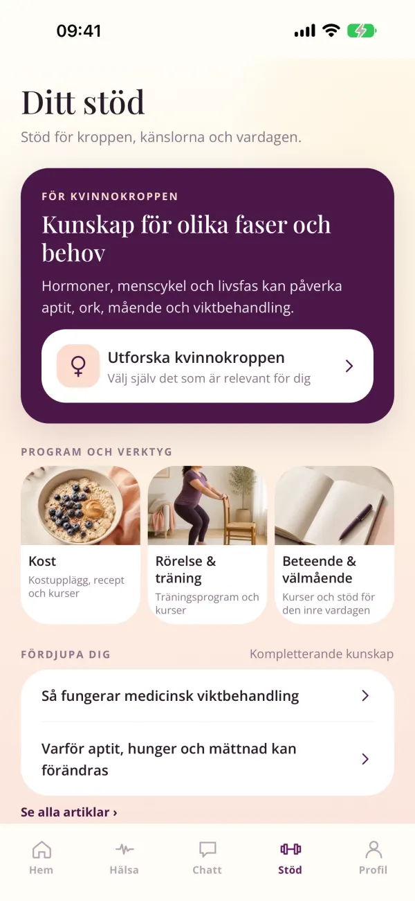 Ditt stöd i Ella-appen